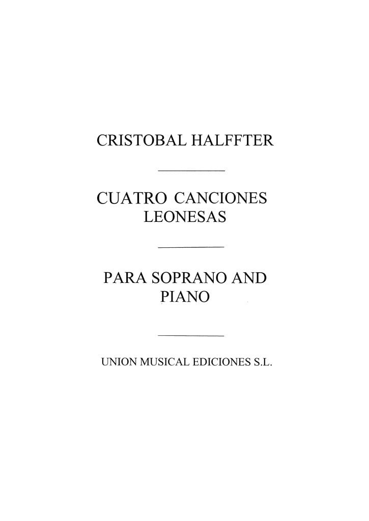 C. Halffter: Cuatro Canciones Leonesas